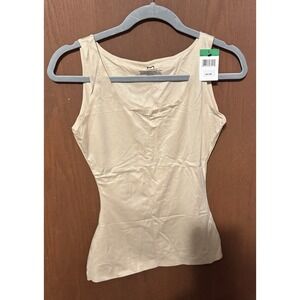 NWT Maidenform Latte Lift Firm Control Comfort Devotion Tan Tank Sz L TbA2 NEW